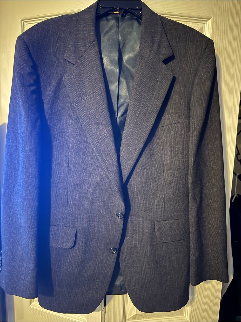 Men's Tailored Charcoal Pinstripe Blazer